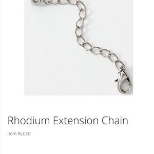 Touchstone Crystal Rhodium Extension Chain